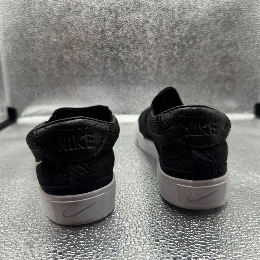 Size 6 Nike Court Legacy Slip On Womens Black Excellent Canvas CW6540-002